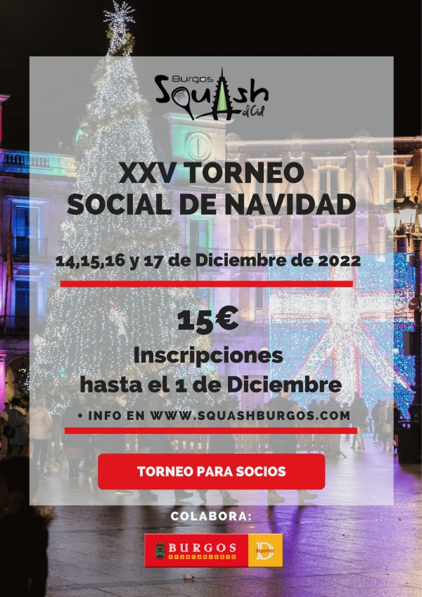 XXV TORNEO SOCIAL DE NAVIDAD 2022